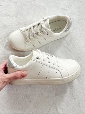 J. Crew White Leather Sneakers size 1